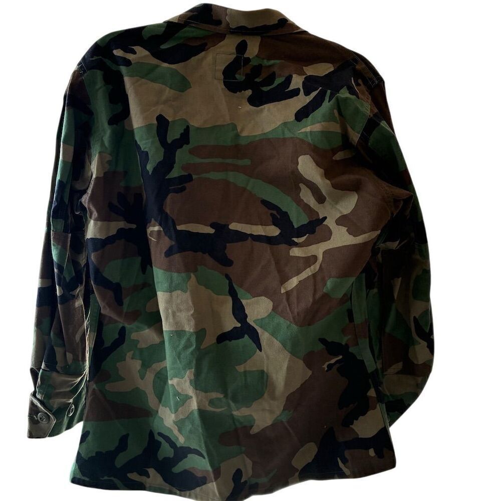 Vintage 90s Men's Camo Military Jacket and Pants Size S Button-Up Short Length - Picture 6 of 15